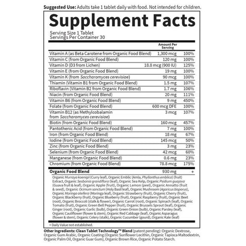 Organics Prenatal Once Daily Tablets