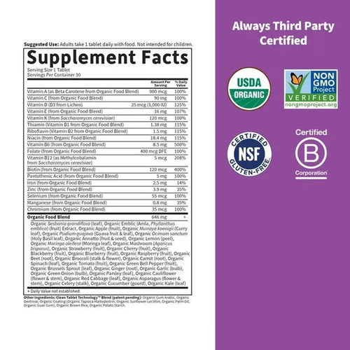 Organics Women's Once Daily Tablets